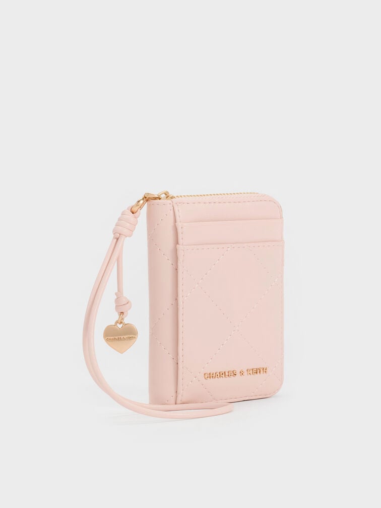 Apfra Quilted Wristlet, Pink, hi-res