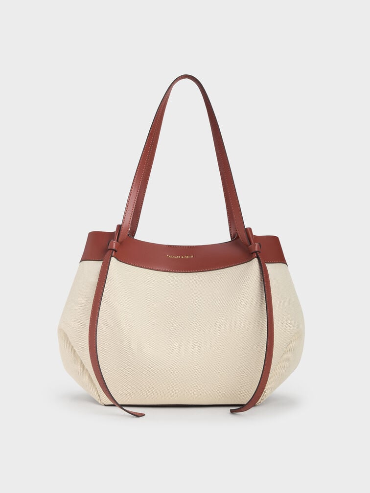 XL Calla Canvas Tote Bag, Brick, hi-res