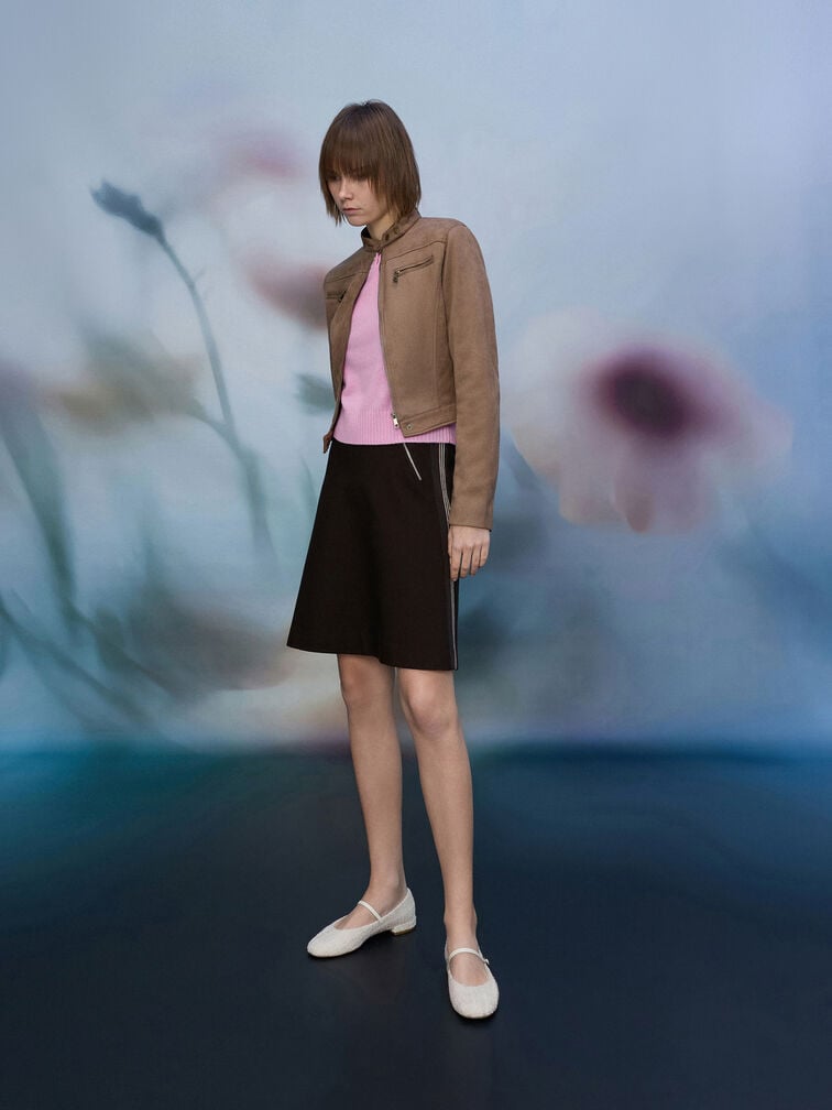 Gertrude Tweed Round-Toe Mary Janes, Multi, hi-res