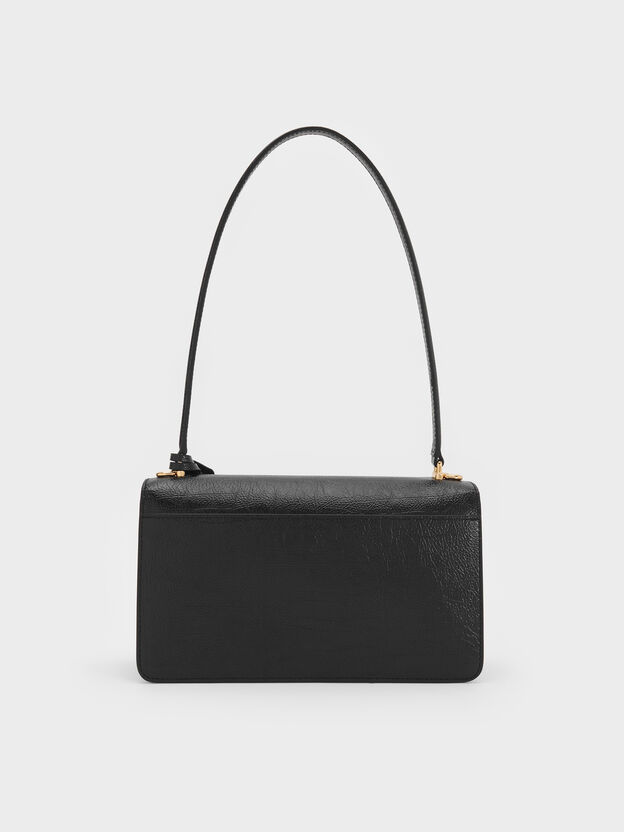 Acelynn Rope-Chain Shoulder Bag, Black, hi-res