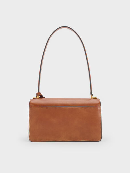 Acelynn Rope-Chain Shoulder Bag, Distressed Tan, hi-res