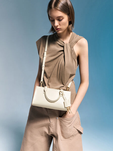 Kerry Top Handle Bag, Cream, hi-res