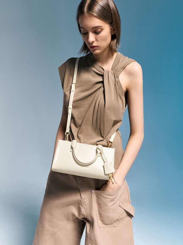 Kerry Top Handle Bag, Cream, hi-res