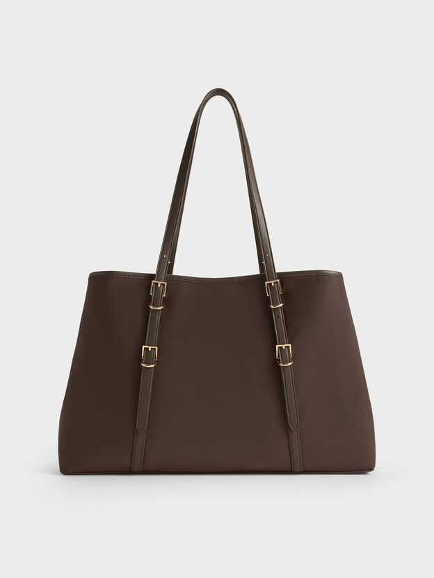 Levy Nylon Tote Bag, Espresso Brown, hi-res