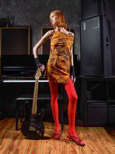 Strappy Kitten-Heel Sandals, Black Box, hi-res