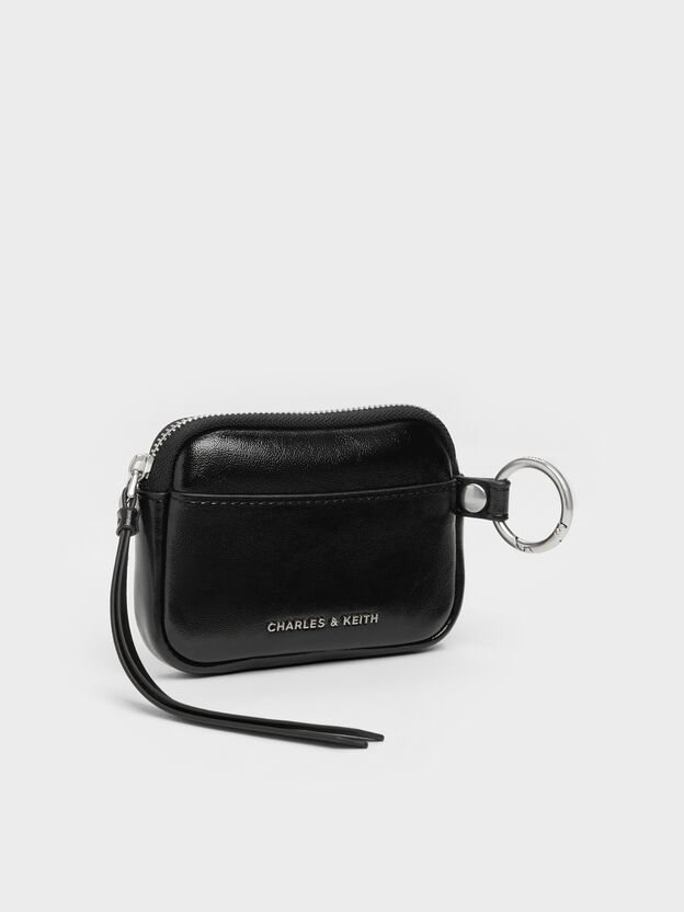 Tatiana Zip-Around Card Holder, Noir, hi-res