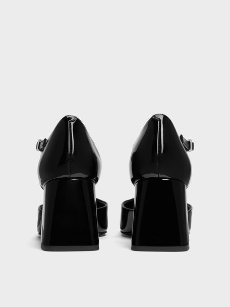 Patricia Patent D'Orsay Pumps, Black Patent, hi-res