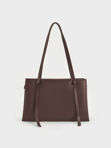 Midori Geometric Tote Bag, Espresso Brown, hi-res