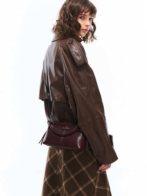 Noane Top Handle Bag, Wineberry Red, hi-res