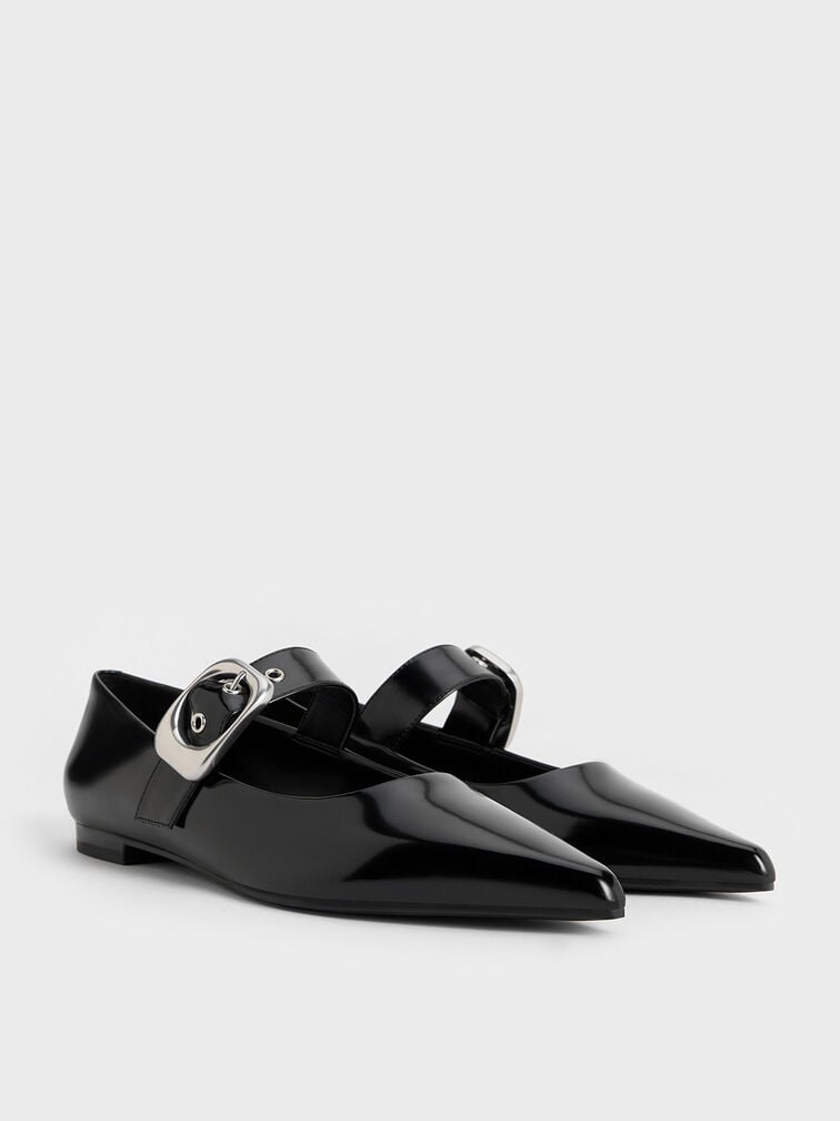 Masei Grommet-Strap Mary Janes, Black Box, hi-res