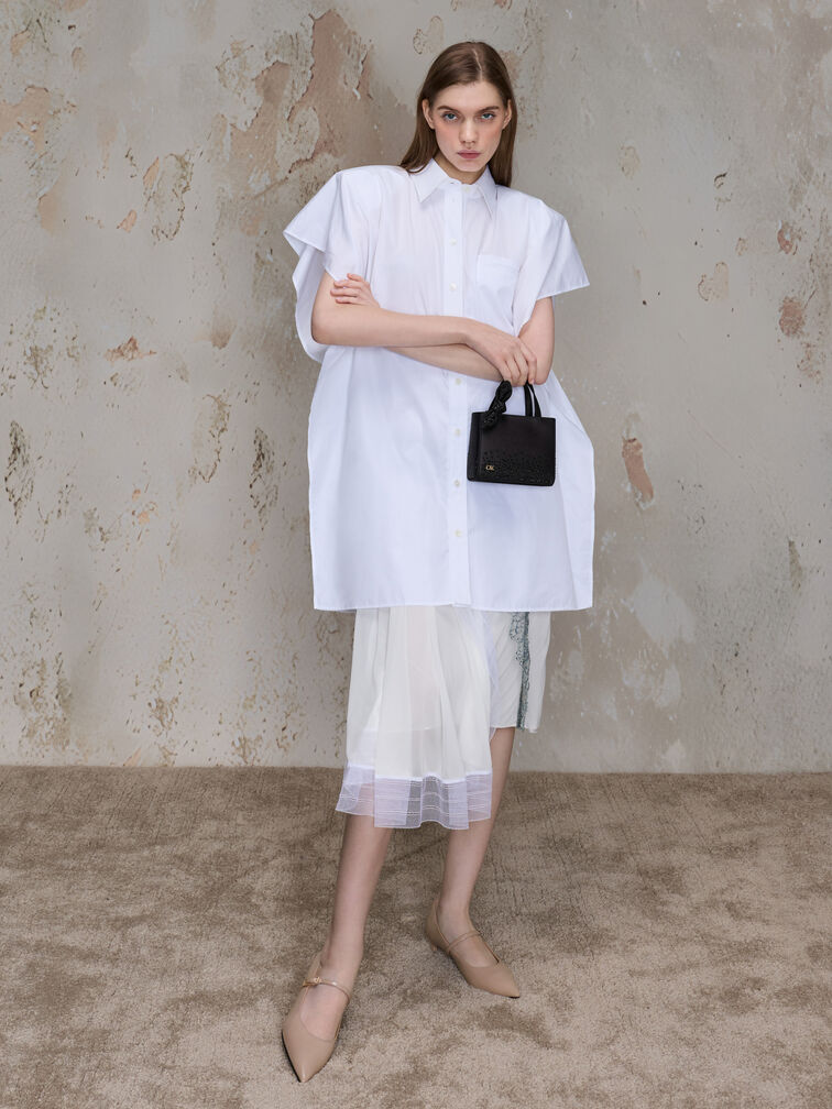 Albany Leather Crystal Mini Bag, Black, hi-res