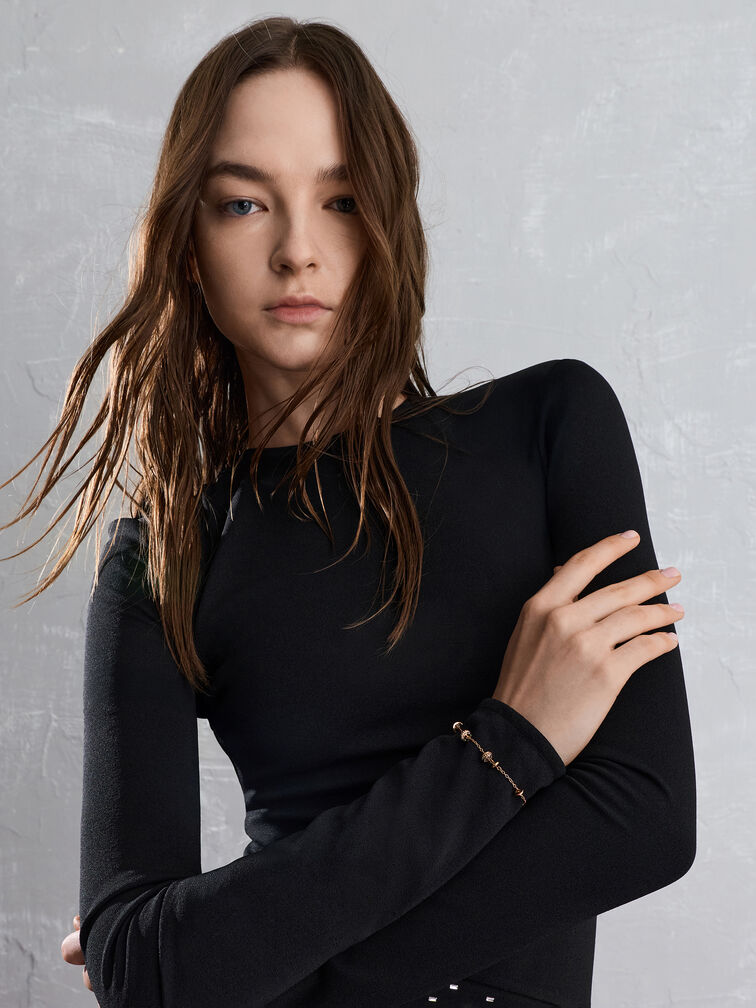 Hermione Crystal Bracelet, Rose Gold, hi-res