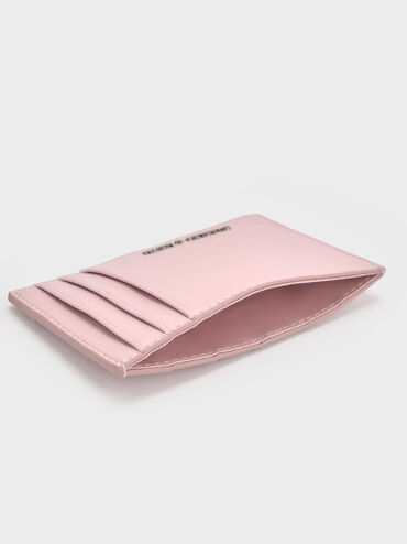 Ivette Woven Card Holder, Cotton Candy Pink, hi-res