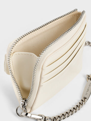 Rachel Front-Pocket Zip-Around Wallet, Cream, hi-res