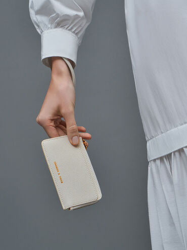 Dixie Multi-Slot Wristlet Card Holder, Cream, hi-res