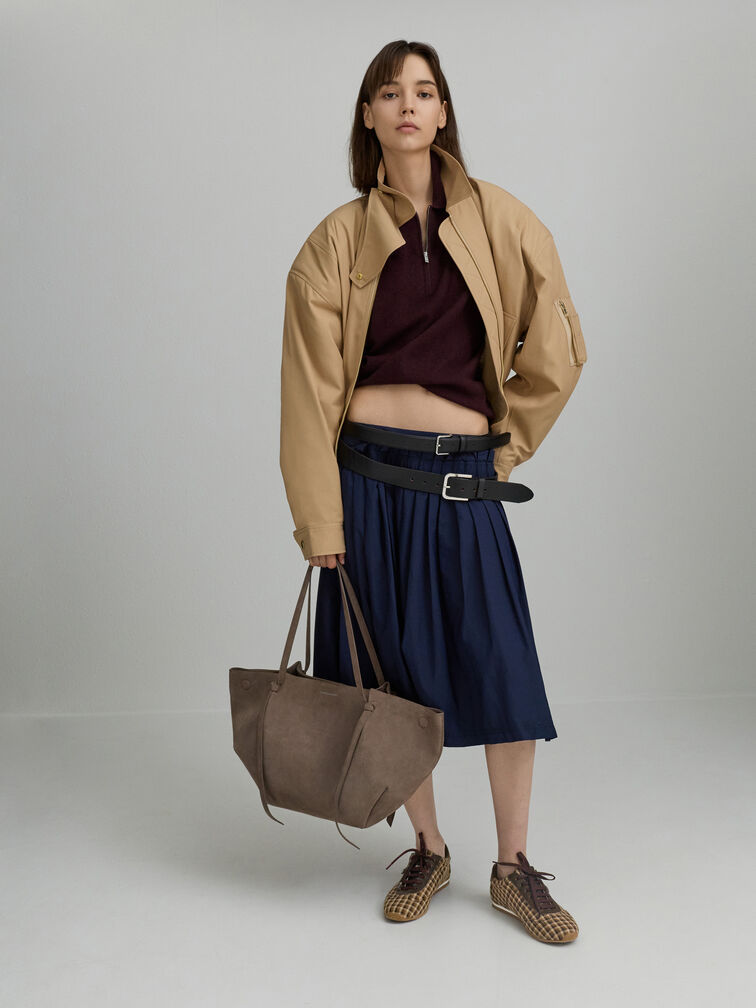 XL Calla Tote Bag, Stone Grey, hi-res