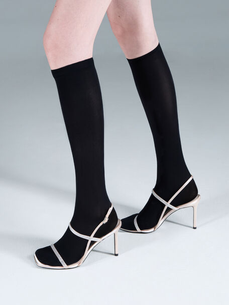 Arona Satin Crystal Stiletto Sandals, Nude, hi-res
