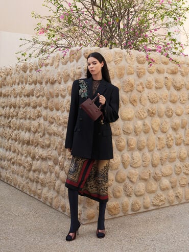 Mini Kerry Top Handle Bag, Wineberry Red, hi-res