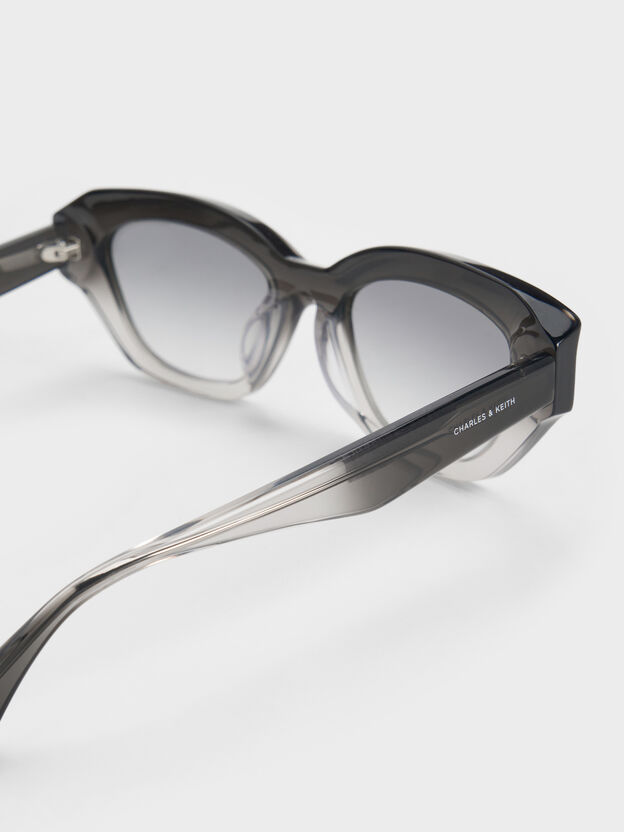 Onyx Ombre Cat-Eye Sunglasses, Grey, hi-res