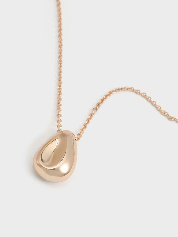 Donora Sculptural Pendant Necklace, Rose Gold, hi-res
