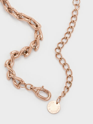 Kris Chain-Link Choker Necklace, Rose Gold, hi-res
