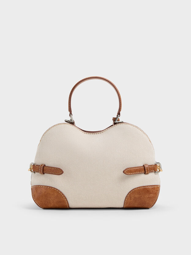 Delfina Canvas Chain Side-Belt Tote Bag, Multi, hi-res