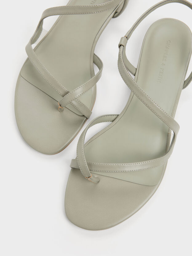 Arden Wavy Toe-Ring Sandals, Mint Green, hi-res
