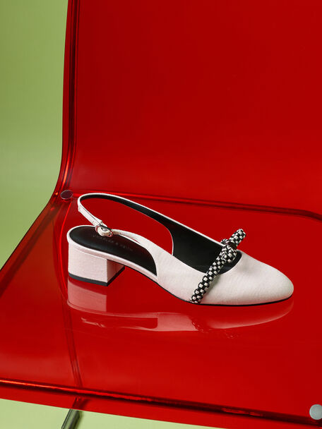 Kaleen Slingback Pumps, Chalk, hi-res