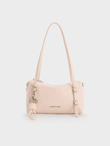 Mini Levy Nylon Shoulder Bag, Soft Pink, hi-res