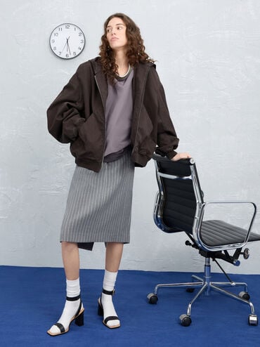 Leather Block-Heel Ankle-Strap Sandals, Black, hi-res