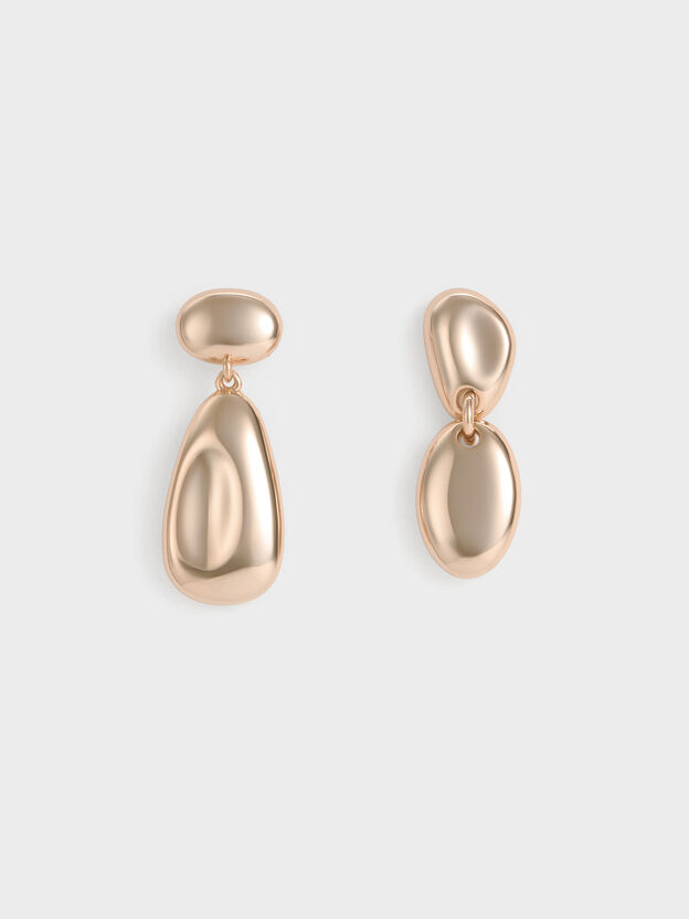 Donora Sculptural Drop Earrings, Rose Gold, hi-res