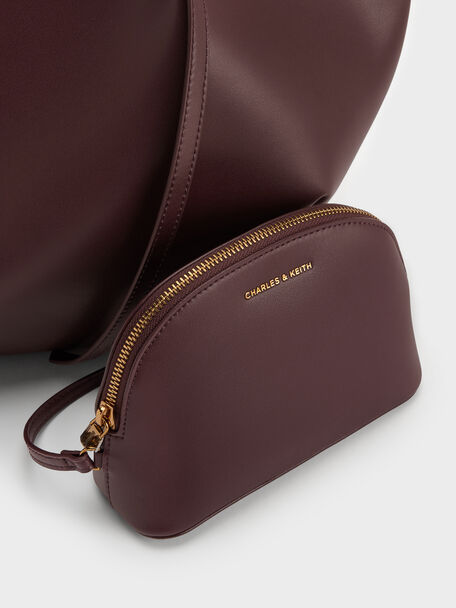XL Calla Tote Bag, Wineberry Red, hi-res