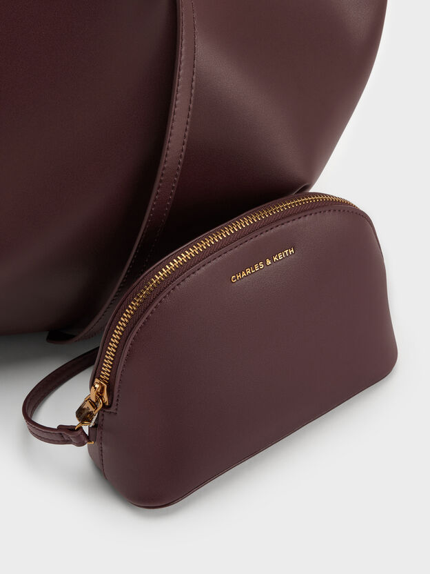 XL Calla Tote Bag, Wineberry Red, hi-res
