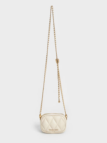 Arwen Quilted Mini Bag, Cream, hi-res