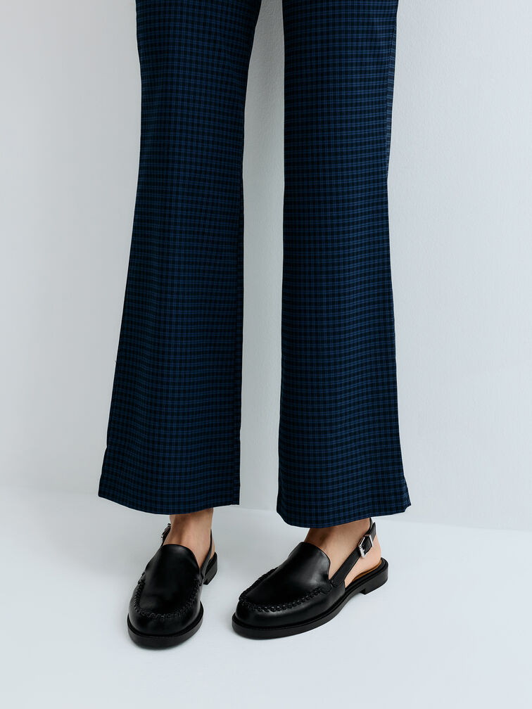 Gale Slingback Loafers, Black, hi-res