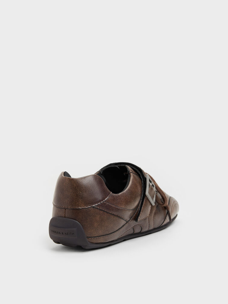Jollie Grommet Mary Jane Sneakers, Dark Brown, hi-res