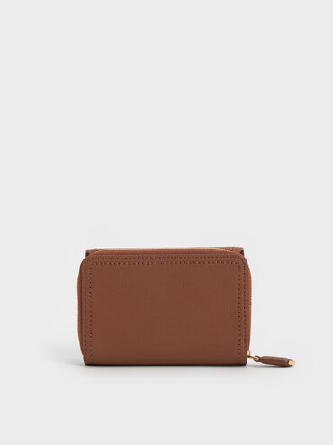 Stitch Trim Envelope Wallet, Chocolate, hi-res