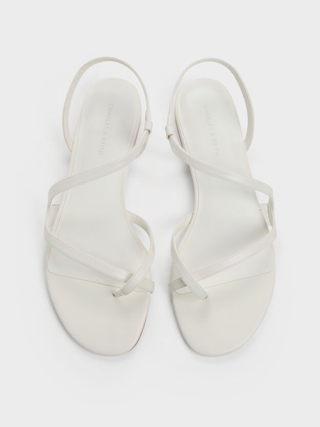 Arden Wavy Toe-Ring Sandals, Chalk, hi-res