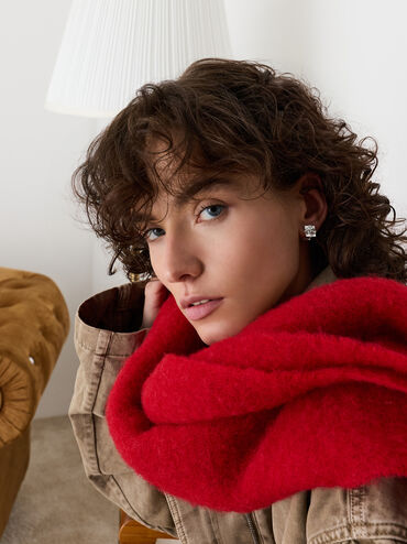 Athalia Crystal-Embellished Gift-Box Stud Earrings, Silver, hi-res