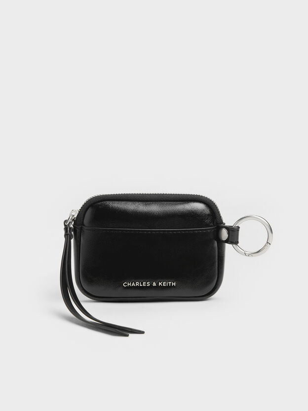 Tatiana Zip-Around Card Holder, Noir, hi-res