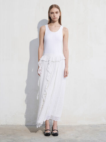 Aeryn Tweed Pearl-Embellished Slingback Pumps, Black Textured, hi-res