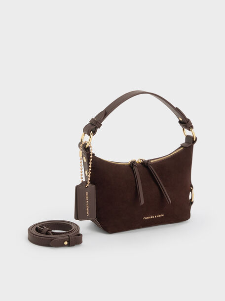 Tatiana Tassel Hobo Bag, Espresso Brown, hi-res