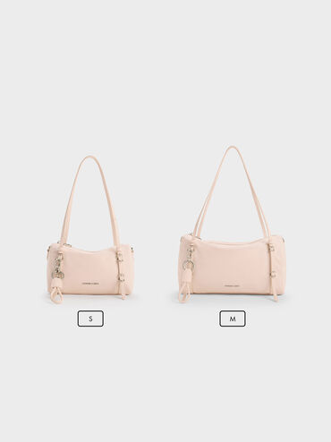 Mini Levy Nylon Shoulder Bag, Soft Pink, hi-res