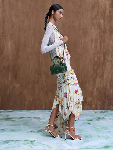 Mini Kerry Top Handle Bag, Dark Green, hi-res