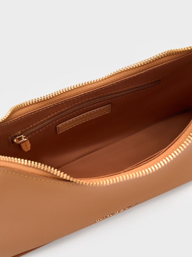 Lane Chain-Strap Shoulder Bag, Russet Brown, hi-res