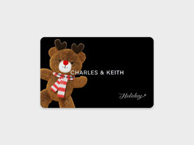 Holiday Gift Card - Reindeer, Cognac, hi-res