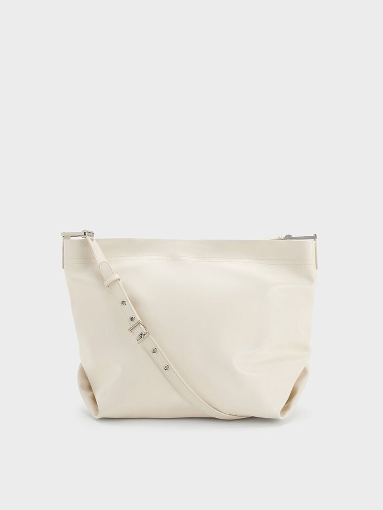 Sianna Slouchy Hobo Bag, Cream Sianna Slouchy Hobo Bag, Cream, hi-res