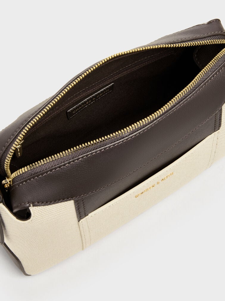 Roan Canvas Top Handle Bag, Espresso Brown, hi-res