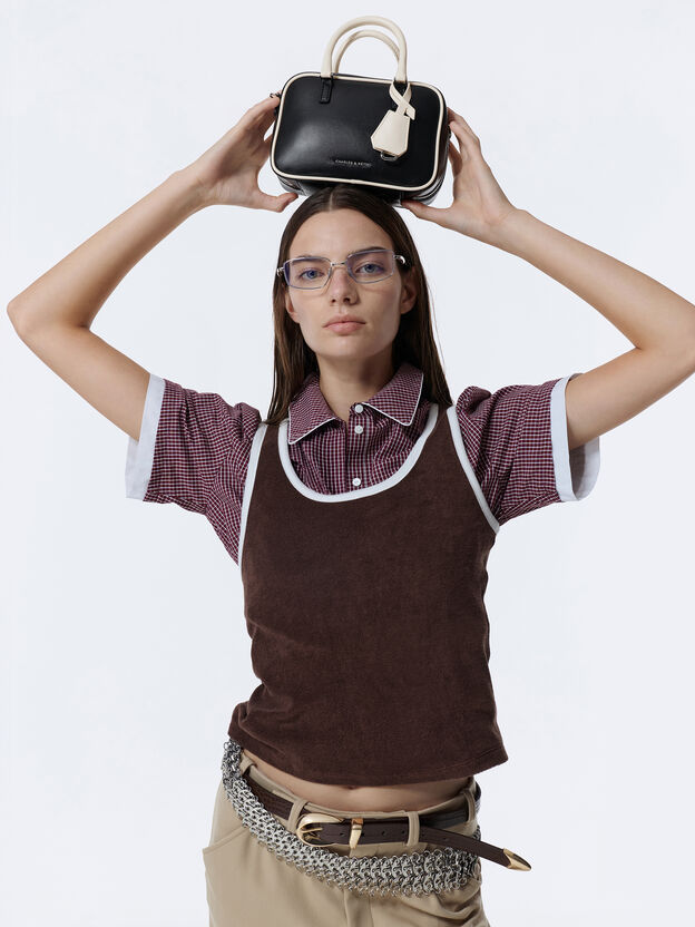Mini Sianna Two-Tone Bowling Bag, Multi, hi-res