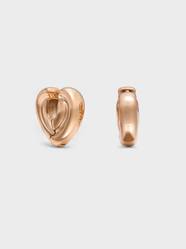 Annalise Huggie Earrings, Rose Gold, hi-res